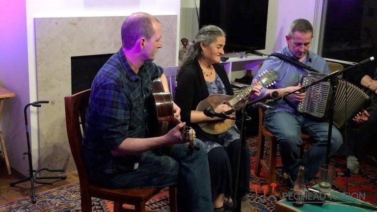 video: John Doyle, Marla Fibish, and Mick McAuley: “Loftus Jones/A Fair Wind/The Collier’s Reel/Dan Breen’s”