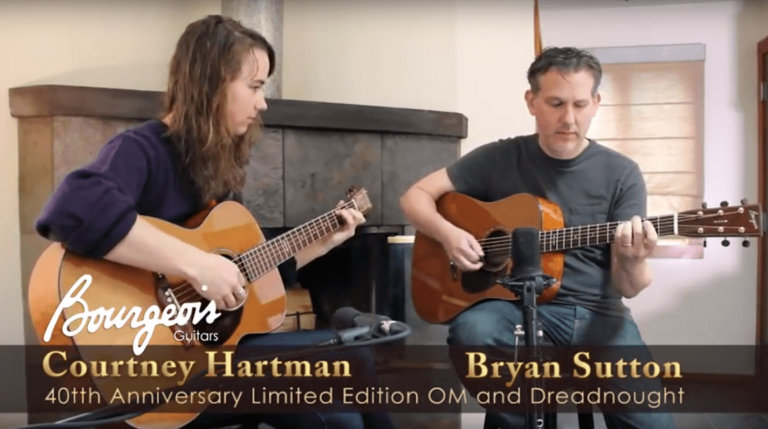 article: Bryan Sutton & Courtney Hartman Play Bourgeois 40th Anniversary Guitars