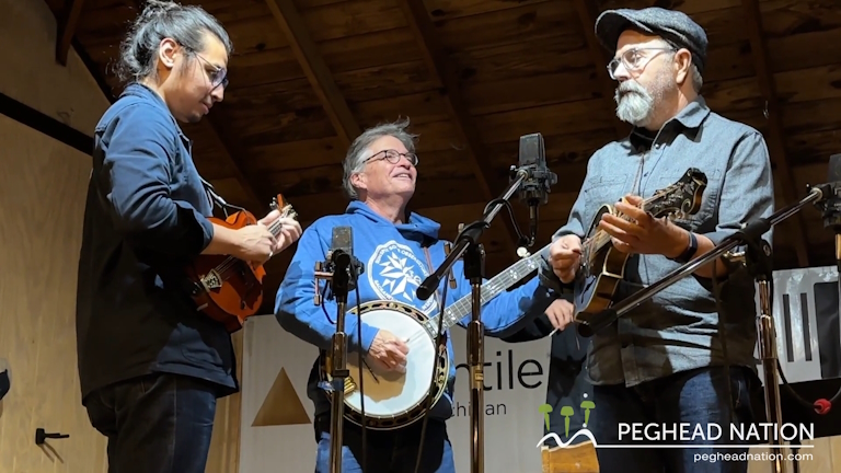 John Reischman, Bill Evans, Ethan Setiawan, Jeremy Kittel, Hayes Griffin, and Todd Phillips play a lovely version of John’s tune, “Suzanne’s Journey” at the Great Lakes Music Camp